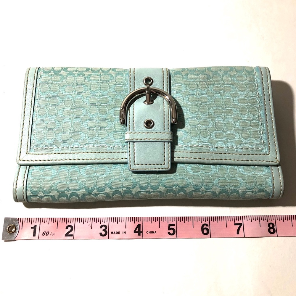 COACH SIGNATURE JACQUARD WALLET - Picture 7 of 7
